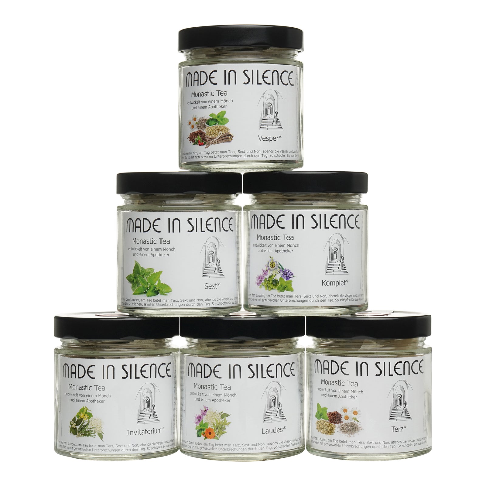Klassiker - Set: Monastic Tea von jeder Sorte 1 Glas